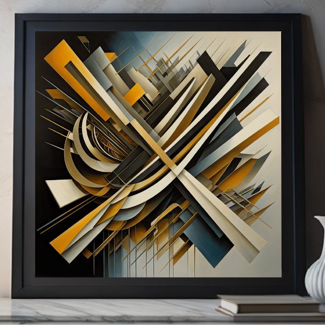 Modern abstrakt designterminism VII Poster (Skapare uppladdad)