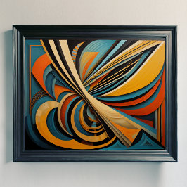 Modern abstrakt designuturism 4:5 poster