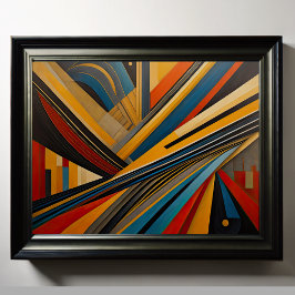 Modern abstrakt designuturism 4:5 poster