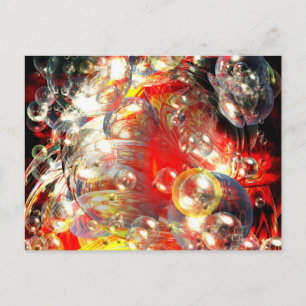Modern Abstrakt Digital Art Vykort