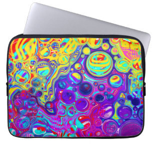 Modern Abstrakt Digital Fluid Laptop Fodral