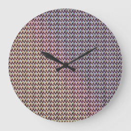 Modern abstrakt digital mönsterdesign 1260 stor klocka