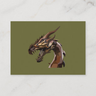 Modern Abstrakt Dragon Art Visitkort