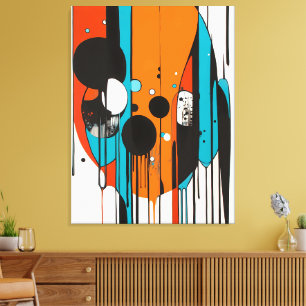 Modern Abstrakt Drift Art Canvastryck