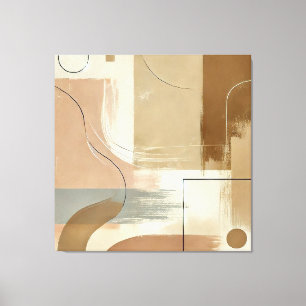 Modern Abstrakt Earthy Tones Canvastryck