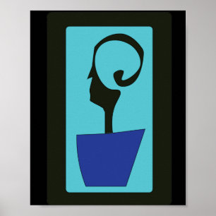 Modern Abstrakt-Elegant för djupa tankar/Poste Poster