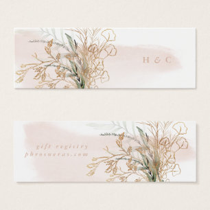 Modern Abstrakt   Eleganten Eucalyptus Greenery Mo Litet Visitkort