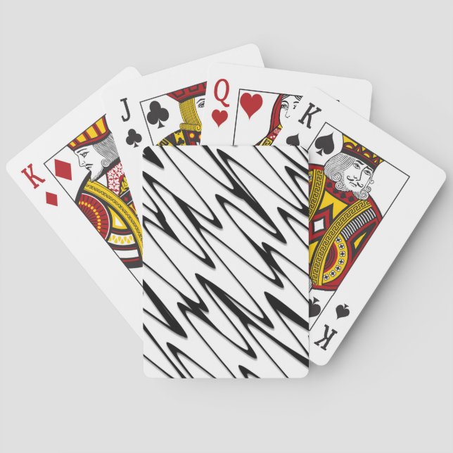 Modern Abstrakt Energy Line Art Casinokort (Baksidan)