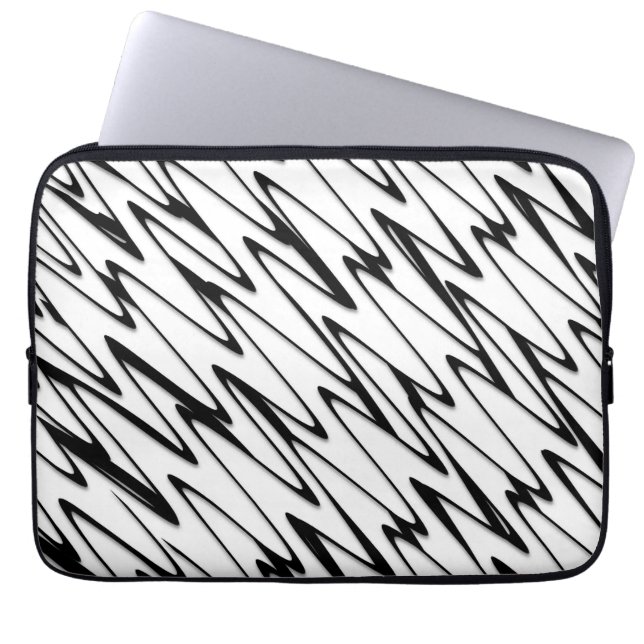 Modern Abstrakt Energy Line Art Laptop Fodral (Framsidan)