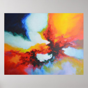 Modern Abstrakt Expression Acrlylic Painting Poster
