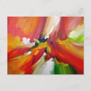 Modern Abstrakt Expressionist Painting Anpassnings Vykort