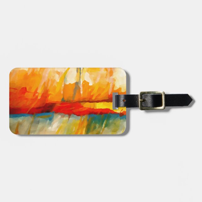Modern Abstrakt Expressionist Painting Bagagebricka (Horisontell Framsida)