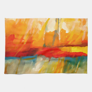Modern Abstrakt Expressionist Painting Kökshandduk