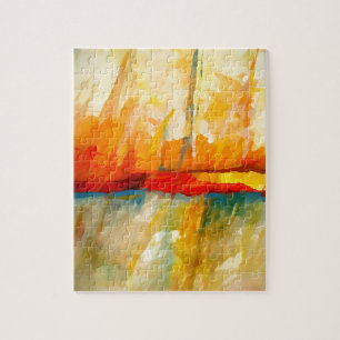 Modern Abstrakt Expressionist Painting Pussel