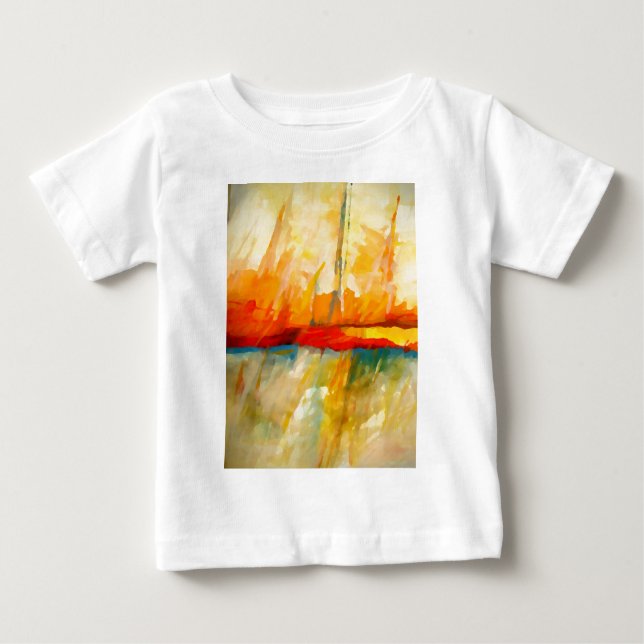 Modern Abstrakt Expressionist Painting Tee (Framsida)