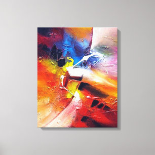 Modern Abstrakt Expressionist Stil Painting Canvastryck