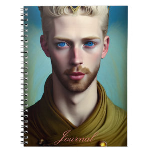 Modern Abstrakt Fantasy Male Journal Anteckningsbok