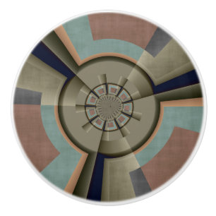 Modern Abstrakt Färg Harmony Fractal Art Graphic Knopp