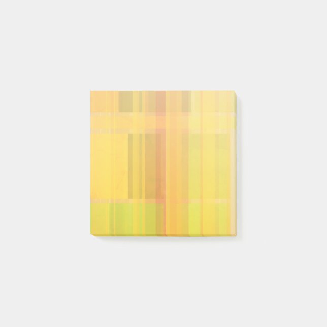 Modern Abstrakt | Färgämnet citrus Färg Post-it Block (Framsida)