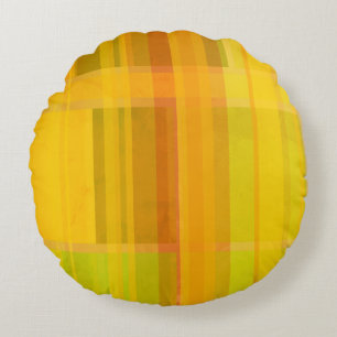 Modern Abstrakt Färgämnet citrus Färg Rund Kudde
