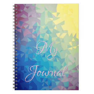 Modern Abstrakt, färgstark Journal Anteckningsbok