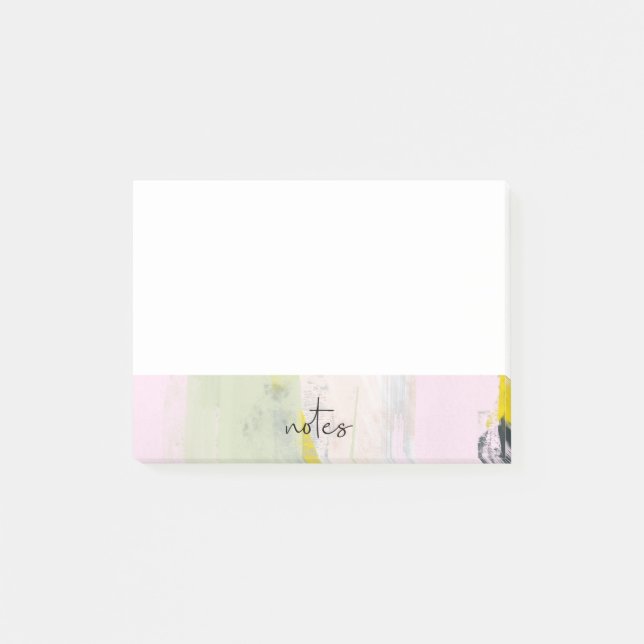 Modern Abstrakt färgstark Post-it Block (Framsida)
