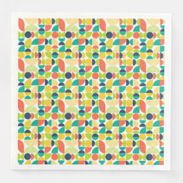 Modern Abstrakt för återställande av Vintage i Mid Pappersservett