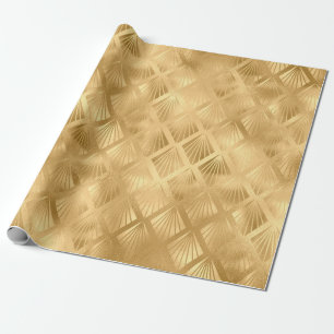 Modern Abstrakt för Elegant av metallisk  i guld Presentpapper