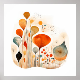 Modern abstrakt för fusionsvätskefärg poster