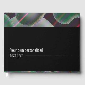 Modern abstrakt för kvicksilvervätskor i silver gästböcker