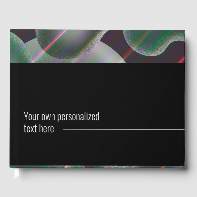 Modern abstrakt för kvicksilvervätskor i silver gästböcker (Framsida)