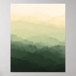 Modern Abstrakt för lågkvalitativa bergsområden i Poster