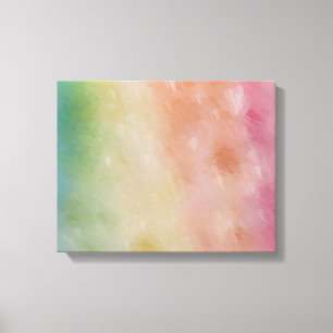 Modern Abstrakt för Trendig Art Blue Red Rosa Gult Canvastryck