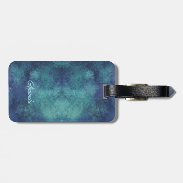 Modern Abstrakt för vattenbruk och Lila Bagagebricka (Baksida Vågrät)