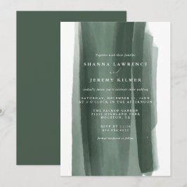 Modern Abstrakt Formell Bröllop | Inbjudningar