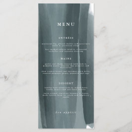 Modern Abstrakt Formell Bröllop | Meny