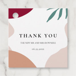 Modern abstrakt former contemporary bröllop gåvor etiketter