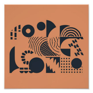 Modern Abstrakt Fototryck