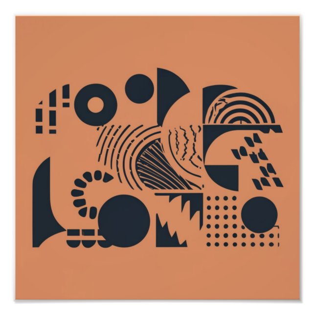 Modern Abstrakt Fototryck (Framsidan)