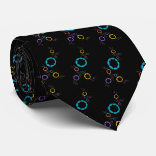 Modern Abstrakt Fractal Mönster Black Background Slips