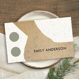 MODERN ABSTRAKT GEOMETRIC ART CERAMIC STRUKTUR VISITKORT