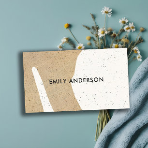 MODERN ABSTRAKT GEOMETRIC ART CERAMIC STRUKTUR VISITKORT