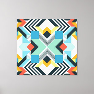 Modern Abstrakt Geometric Mönster. Canvastryck