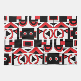 Modern Abstrakt Geometric Mönster Kökshandduk