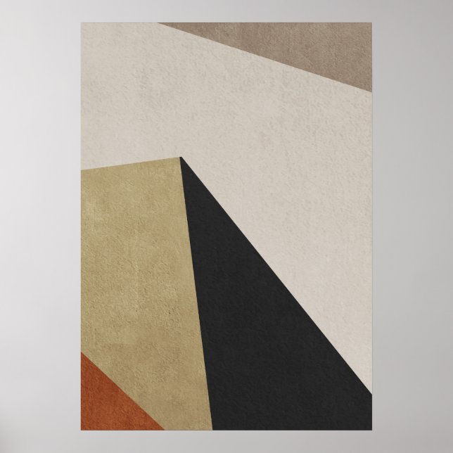 Modern Abstrakt Geometric Mönster Wall Art Poster (Framsidan)