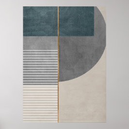 Modern Abstrakt Geometric Mönster Wall Art Poster