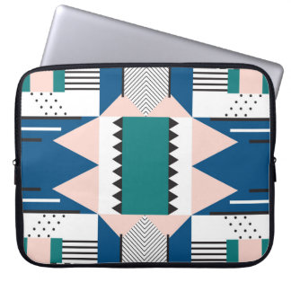 Modern Abstrakt: Geometric Seamless Stil Laptop Fodral