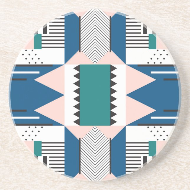 Modern Abstrakt: Geometric Seamless Stil Underlägg (Framsidan)