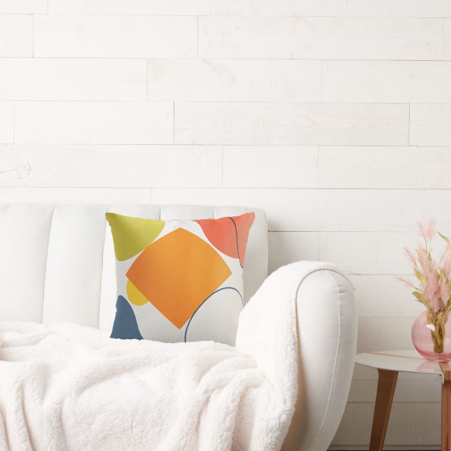 Modern Abstrakt Geometric Shapes Dekorativ kudde (Soffa)
