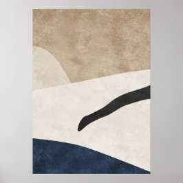 Modern Abstrakt Geometric Shapes Wall Art Poster